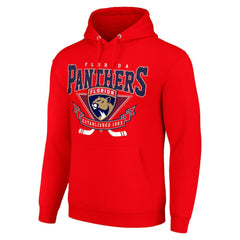 Florida Panthers Starter Team Logo Graphic Fleece Tri-Blend Pullover Hoodie - Red | US 201591989