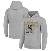 Vegas Golden Knights Starter Team Logo Graphic Fleece Tri-Blend Pullover Hoodie - Heather Gray | US 201591995