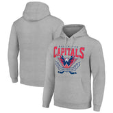 Washington Capitals Starter Team Logo Graphic Fleece Tri-Blend Pullover Hoodie - Heather Gray | US 201591998