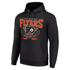 Philadelphia Flyers Starter Team Logo Graphic Fleece Tri-Blend Pullover Hoodie - Black | US 201592012