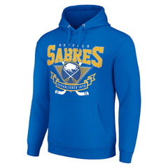 Buffalo Sabres Starter Team Logo Graphic Fleece Tri-Blend Pullover Hoodie - Royal | US 201592018
