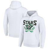Dallas Stars Starter Team Logo Graphic Fleece Tri-Blend Pullover Hoodie - White | US 201592025