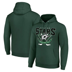 Dallas Stars Starter Team Logo Graphic Fleece Tri-Blend Pullover Hoodie - Olive | US 201592029