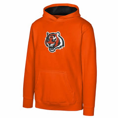 Cincinnati Bengals Youth Prime Pullover Hoodie - Orange Hoodies