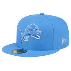 Detroit Lions New Era Omaha 59FIFTY Fitted Hat - Blue Hats