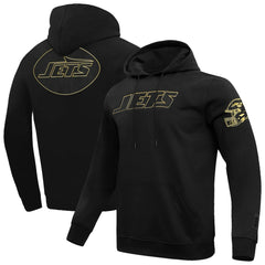 New York Jets Pro Standard Classic Chenille Pullover Hoodie - Black Hoodies