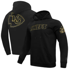 Kansas City Chiefs Pro Standard Classic Chenille Pullover Hoodie - Black Hoodies