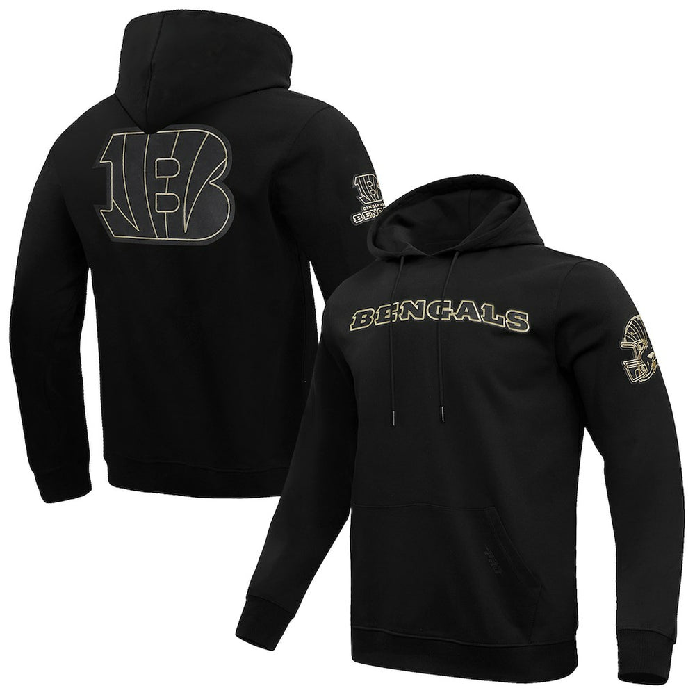 Cincinnati Bengals Pro Standard Classic Chenille Pullover Hoodie - Black Hoodies