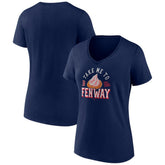 Boston Red Sox Women's Take Me to Fenway V-Neck T-Shirt - Navy T-shirts