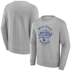 Los Angeles Dodgers West Coast Baseball Pullover Sweatshirt - Gray Pullover
