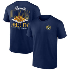 Milwaukee Brewers Cheese Fry T-Shirt - Navy T-shirts
