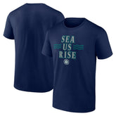 Seattle Mariners Sea Us Rise T-Shirt - Navy T-shirts