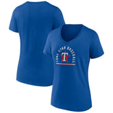 Texas Rangers Women's Lone Star Baseball V-Neck T-Shirt - Royal T-shirts
