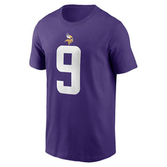 J.J. McCarthy Minnesota Vikings Youth Fuse Name & Number T-Shirt - Purple T-shirts
