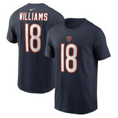Caleb Williams Chicago Bears Youth Fuse Name & Number T-Shirt - Navy T-shirts