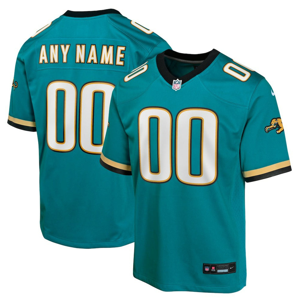 Jacksonville Jaguars Youth Prowler Throwback Custom Game Jersey - Teal Jerseys