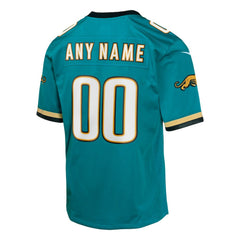 Jacksonville Jaguars Youth Prowler Throwback Custom Game Jersey - Teal Jerseys