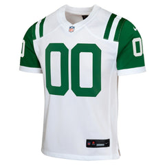 New York Jets Youth Classic Alternate Custom Replica Jersey - White Jerseys