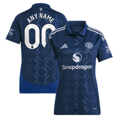 Manchester United Women's 2024/25 Away Replica Custom Jersey Navy - Adidas sale