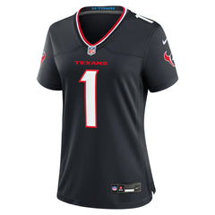 Houston Texans Women's #1 Mom Game Jersey - Navy Jerseys