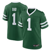 New York Jets #1 Dad Game Jersey - Legacy Green Jerseys