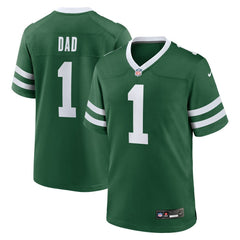 New York Jets #1 Dad Game Jersey - Legacy Green Jerseys