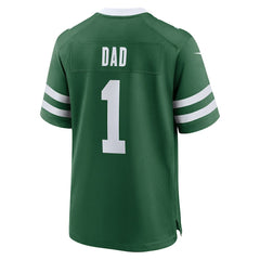 New York Jets #1 Dad Game Jersey - Legacy Green Jerseys