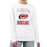 Carolina Hurricanes G-III 4Her by Carl Banks Women's Team Logo Tri-Blend Fleece Pullover Sweatshirt - White | US 201612642