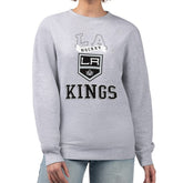 Los Angeles Kings G-III 4Her by Carl Banks Women's Team Logo Tri-Blend Fleece Pullover Sweatshirt - Heather Gray | US 201612669
