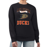 Anaheim Ducks G-III 4Her by Carl Banks Women's Team Logo Tri-Blend Fleece Pullover Sweatshirt - Black | US 201612680