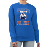 Edmonton Oilers G-III 4Her by Carl Banks Women's Team Logo Tri-Blend Fleece Pullover Sweatshirt - Royal | US 201612709