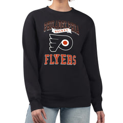 Philadelphia Flyers G-III 4Her by Carl Banks Women's Team Logo Tri-Blend Fleece Pullover Sweatshirt - Black | US 201612710