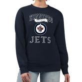 Winnipeg Jets G-III 4Her by Carl Banks Women's Team Logo Tri-Blend Fleece Pullover Sweatshirt - Navy | US 201612712