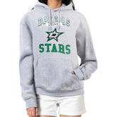 Dallas Stars G-III 4Her by Carl Banks Women's Team Logo Tri-Blend Fleece Pullover Hoodie - Heather Gray | US 201612749