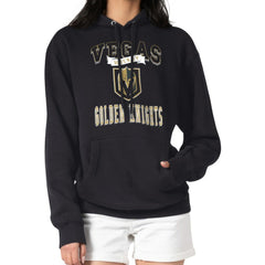 Vegas Golden Knights G-III 4Her by Carl Banks Women's Team Logo Tri-Blend Fleece Pullover Hoodie - Black | US 201612759