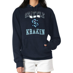 Seattle Kraken G-III 4Her by Carl Banks Women's Team Logo Tri-Blend Fleece Pullover Hoodie - Deep Sea Blue | US 201612775