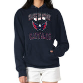 Washington Capitals G-III 4Her by Carl Banks Women's Team Logo Tri-Blend Fleece Pullover Hoodie - Navy | US 201612796