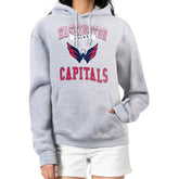 Washington Capitals G-III 4Her by Carl Banks Women's Team Logo Tri-Blend Fleece Pullover Hoodie - Heather Gray | US 201612806