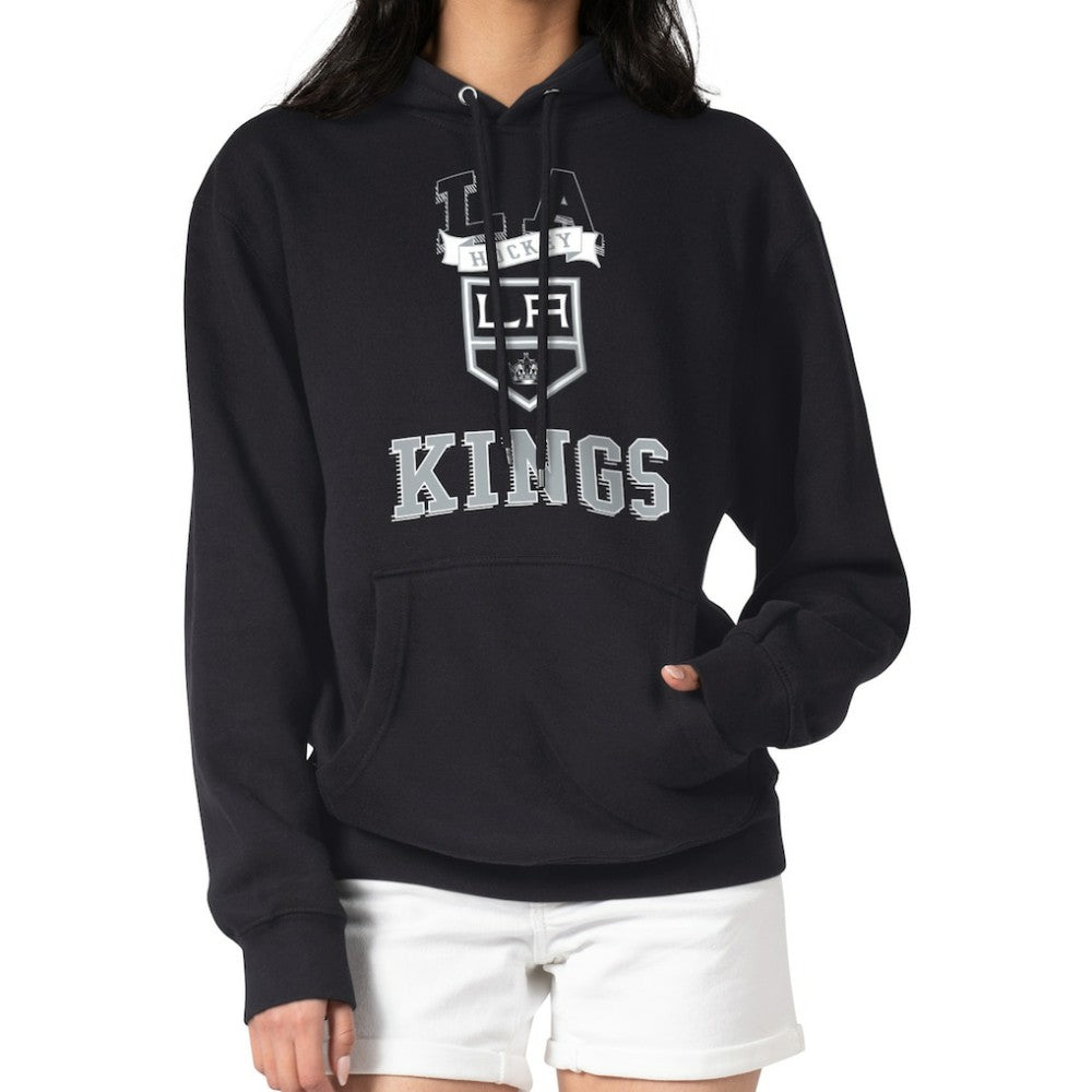 Los Angeles Kings G-III 4Her by Carl Banks Women's Team Logo Tri-Blend Fleece Pullover Hoodie - Black | US 201612813