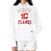 Calgary Flames G-III 4Her by Carl Banks Women's Team Logo Tri-Blend Fleece Pullover Hoodie - White | US 201612814