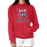 Montreal Canadiens G-III 4Her by Carl Banks Women's Team Logo Tri-Blend Fleece Pullover Hoodie - Red | US 201612821