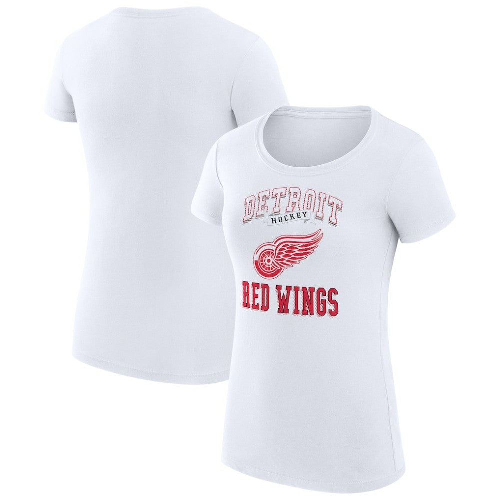 Detroit Red Wings G-III 4Her by Carl Banks Women's Super-Slim Fit Lightweight Team Logo Graphic T-Shirt - White | US 201612866