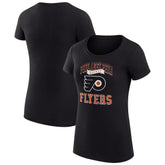 Philadelphia Flyers G-III 4Her by Carl Banks Women's Super-Slim Fit Lightweight Team Logo Graphic T-Shirt - Black | US 201612911