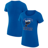 St. Louis Blues G-III 4Her by Carl Banks Women's Super-Slim Fit Lightweight Team Logo Graphic T-Shirt - Blue | US 201612928