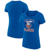 New York Islanders G-III 4Her by Carl Banks Women's Super-Slim Fit Lightweight Team Logo Graphic T-Shirt - Royal | US 201612933