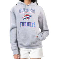 Oklahoma City Thunder G-III 4Her by Carl Banks Women's Graphic Fleece Pullover Hoodie Heather Gray outlet