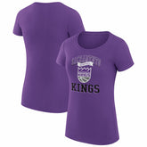 Sacramento Kings G-III 4Her by Carl Banks Women's Super-Slim Fit Lightweight Team Logo T-Shirt Purple outlet