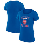 Detroit Pistons G-III 4Her by Carl Banks Women's Super-Slim Fit Lightweight Team Logo T-Shirt Blue outlet