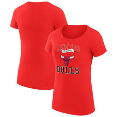 Chicago Bulls G-III 4Her by Carl Banks Women's Super-Slim Fit Lightweight Team Logo T-Shirt Red outlet