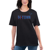 Houston Texans G-III 4Her by Carl Banks Women's Super-Slim Fit Lightweight H-Town T-Shirt - Black T-shirts